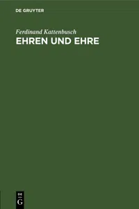 Ehren und Ehre_cover