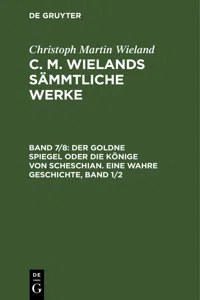 Der goldne Spiegel oder die Könige von Scheschian. Eine wahre Geschichte, Band 1/2_cover