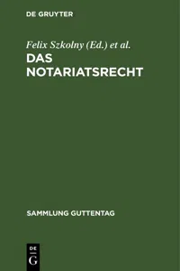 Das Notariatsrecht_cover