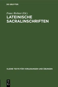 Lateinische Sacralinschriften_cover