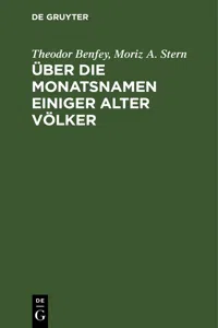 Über die Monatsnamen einiger alter Völker_cover