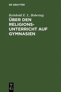 Über den Religionsunterricht auf Gymnasien_cover