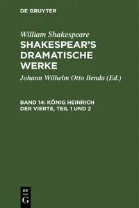 König Heinrich der Vierte, Teil 1 und 2_cover