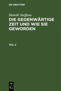 Henrik Steffens: Die gegenwärtige Zeit und wie sie geworden. Teil 2_cover