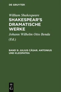 Julius Cäsar. Antonius und Kleopatra_cover