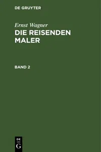 Ernst Wagner: Die reisenden Maler. Band 2_cover