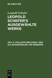 Violante Beccaria. Der Sclavenhändler. Die Perserin_cover