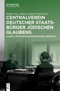 Centralverein deutscher Staatsbürger jüdischen Glaubens_cover