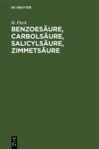 Benzoesäure, Carbolsäure, Salicylsäure, Zimmetsäure_cover