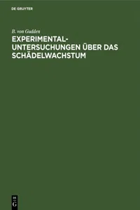 Experimental-Untersuchungen über das Schädelwachstum_cover