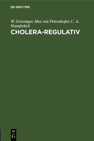 Cholera-Regulativ