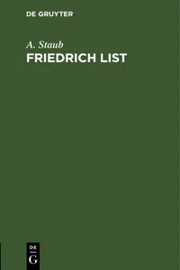 Friedrich List_cover