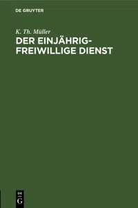 Der einjährig-freiwillige Dienst_cover