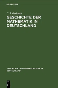 Geschichte der Mathematik in Deutschland_cover