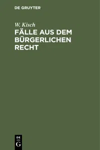 Fälle aus dem bürgerlichen Recht_cover