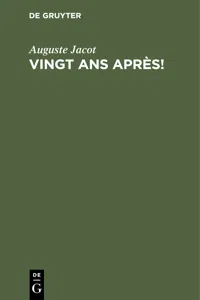 Vingt ans après!_cover