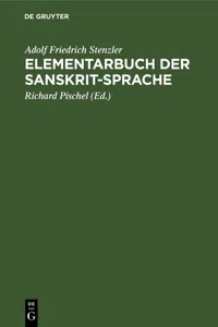 Elementarbuch der Sanskrit-Sprache_cover