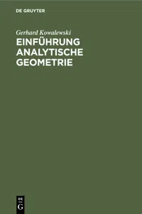 Einführung Analytische Geometrie_cover
