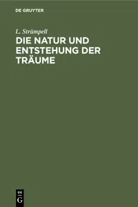 Die Natur und Entstehung der Träume_cover