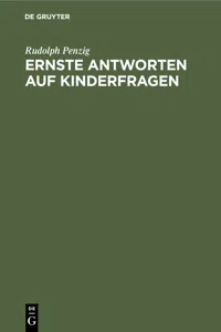 Ernste Antworten auf Kinderfragen_cover