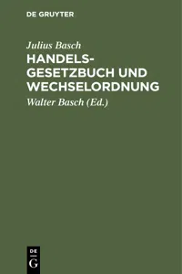 Handelsgesetzbuch und Wechselordnung_cover