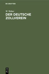 Der deutsche Zollverein_cover