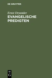 Evangelische Predigten_cover