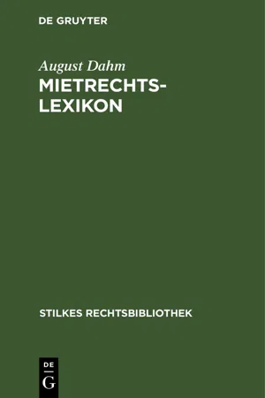 Mietrechtslexikon