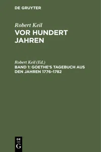 Goethe's Tagebuch aus den Jahren 1776–1782_cover