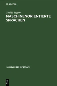 Maschinenorientierte Sprachen_cover