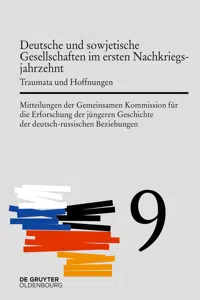 Deutsche und sowjetische Gesellschaften im ersten Nachkriegsjahrzehnt_cover