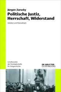 Politische Justiz, Herrschaft, Widerstand_cover