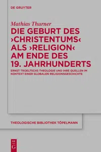 Die Geburt des 'Christentums' als 'Religion' am Ende des 19. Jahrhunderts_cover