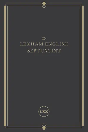 The Lexham English Septuagint