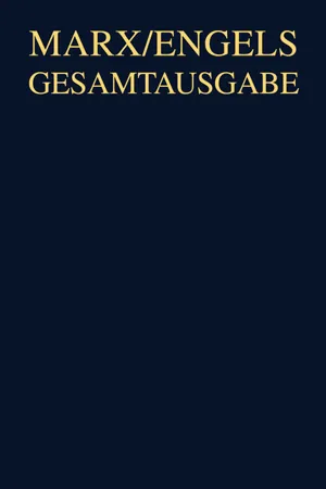 Karl Marx / Friedrich Engels: Exzerpte und Notizen, September 1853 bis Januar 1855