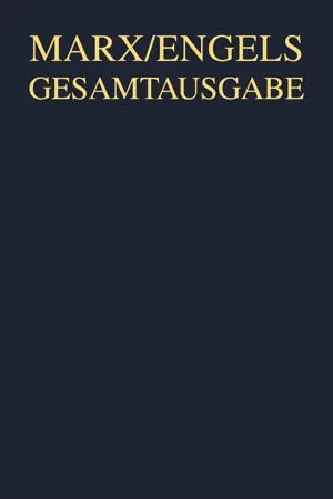 Friedrich Engels: Werke, Artikel, Entwürfe Mai 1883 bis September 1886