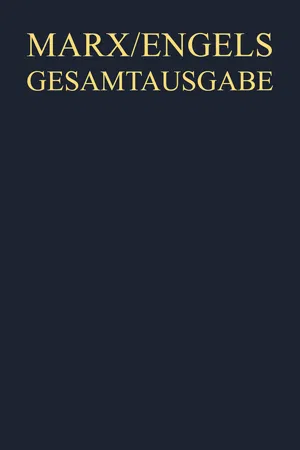 Karl Marx / Friedrich Engels: Briefwechsel, April 1856 bis Dezember 1857