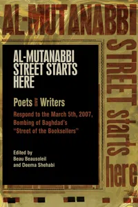 Al-Mutanabbi Street Starts Here_cover