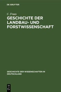 Geschichte der Landbau- und Forstwissenschaft_cover