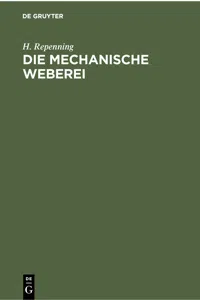 Die mechanische Weberei_cover