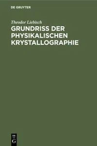 Grundriss der physikalischen Krystallographie_cover