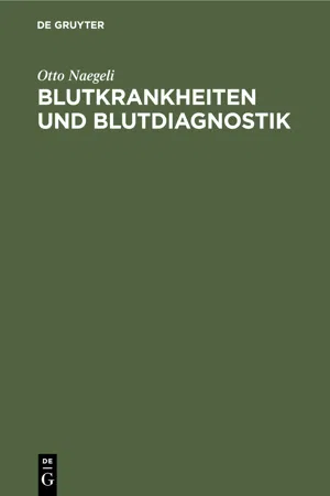 Blutkrankheiten und Blutdiagnostik