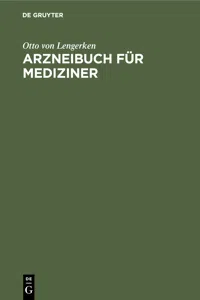 Arzneibuch für Mediziner_cover