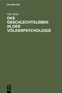 Das Geschlechtsleben in der Völkerpsychologie_cover