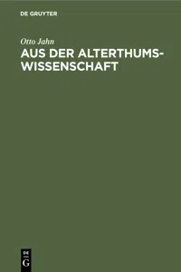 Aus der Alterthumswissenschaft_cover