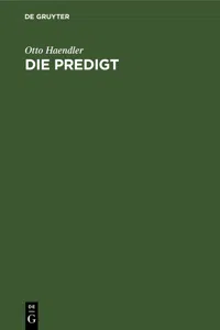 Die Predigt_cover