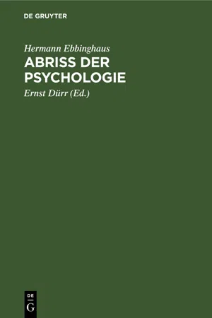 Abriss der Psychologie