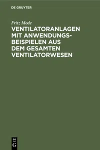 Ventilatoranlagen mit Anwendungsbeispielen aus dem gesamten Ventilatorwesen_cover