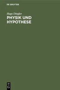 Physik und Hypothese_cover