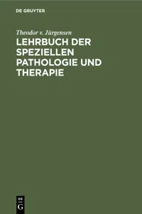 Lehrbuch der speziellen Pathologie und Therapie_cover